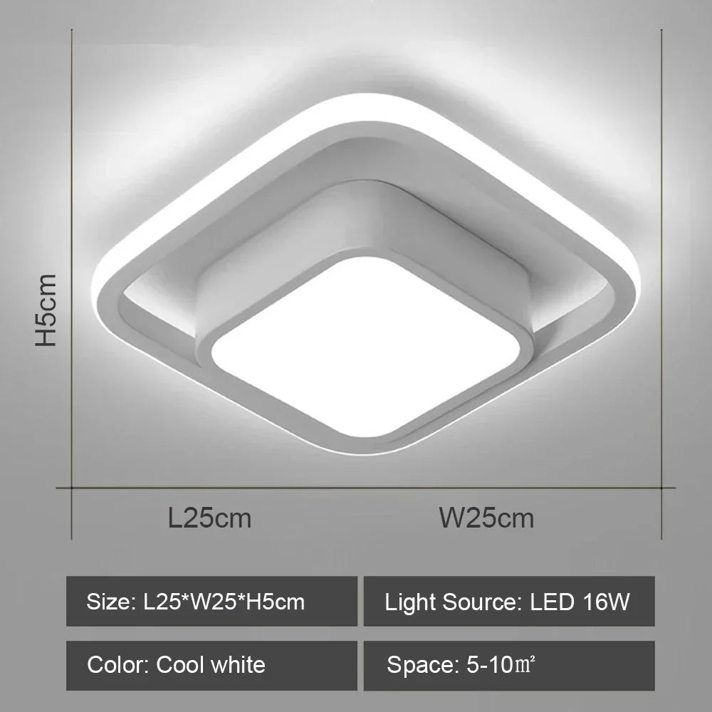 DecorBites™ LED Ceiling Chandelier: Modern Indoor Lighting for Home Bedroom Kitchen Living Room