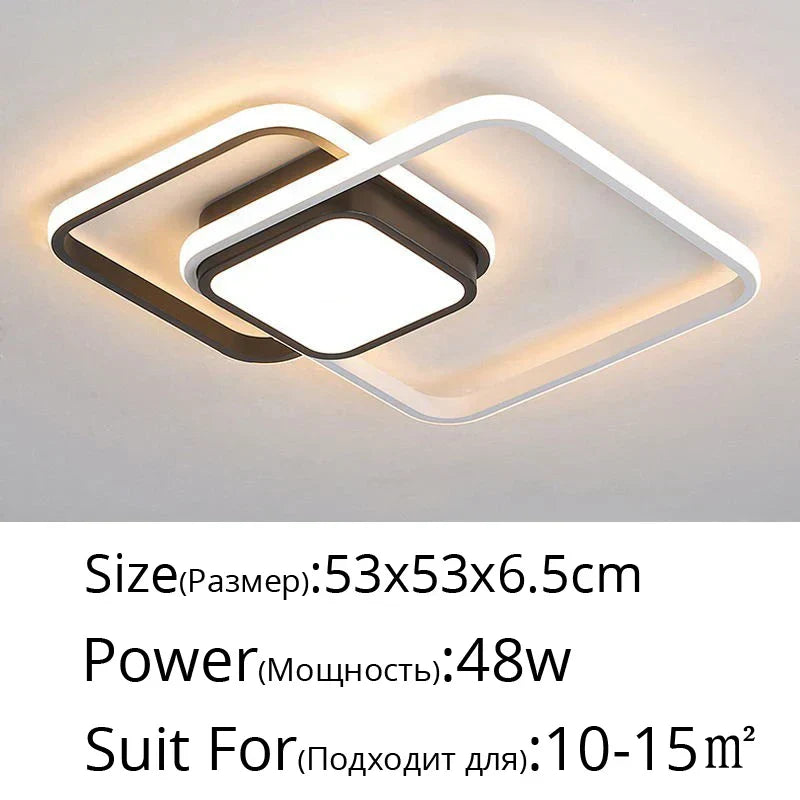 DecorBites™ LED Chandelier: Modern Dimmable Light for Living Room, Kitchen, and Aisle