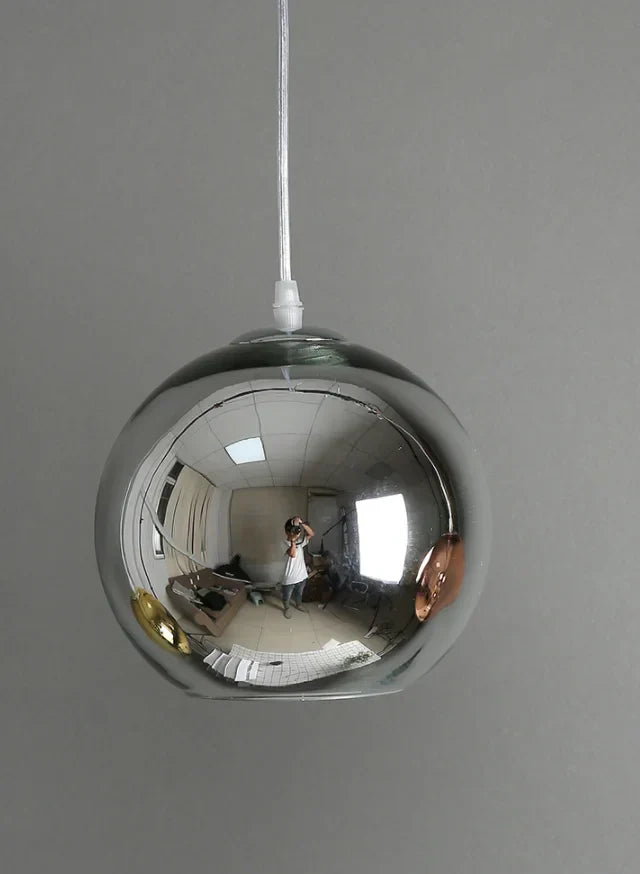 DecorBites™ Golden Ball Glass Pendant Light LED Kitchen Living Room Cafe Hanglamp