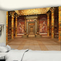 DecorBites™ Egyptian Building Tapestry Wall Hanging for Bohemian Bedroom Decor