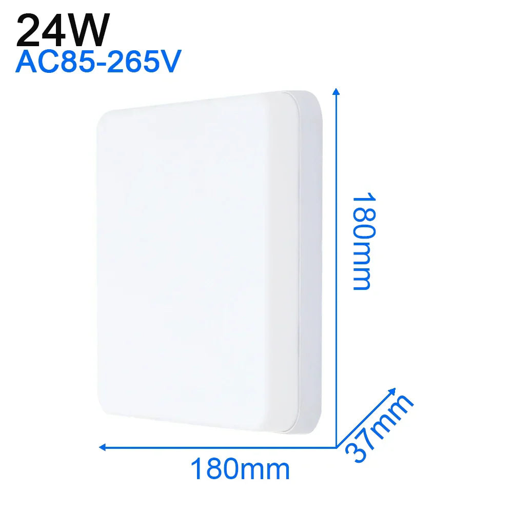 DecorBites™ LED Ceiling Light: Modern Ultra-thin Panel, 6-48W, Surface Mounted for Living Room