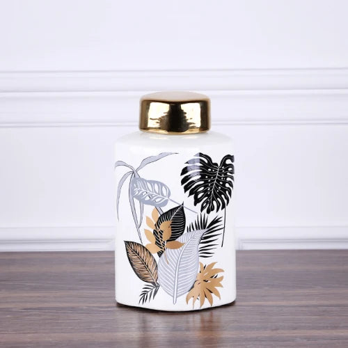 DecorBites™ Country Ceramic Vase: Floral Home Decor Jar for Living Room & Dining Table