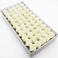 DecorBites™ Bath Flower Set: 50 Artificial Soap Flowers for Home Decor, Weddings, DIY Crafts