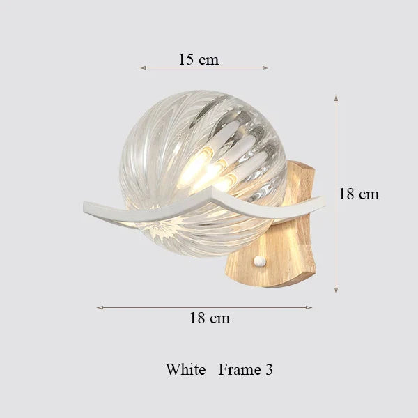 DecorBites™ Japanese Moon Wood Wall Lamp - Minimalist Design - LED Sconce Lights