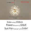 DecorBites™ Gold/Silver LED Crystal Chandelier for Home Living Dining Study Hall Bedroom