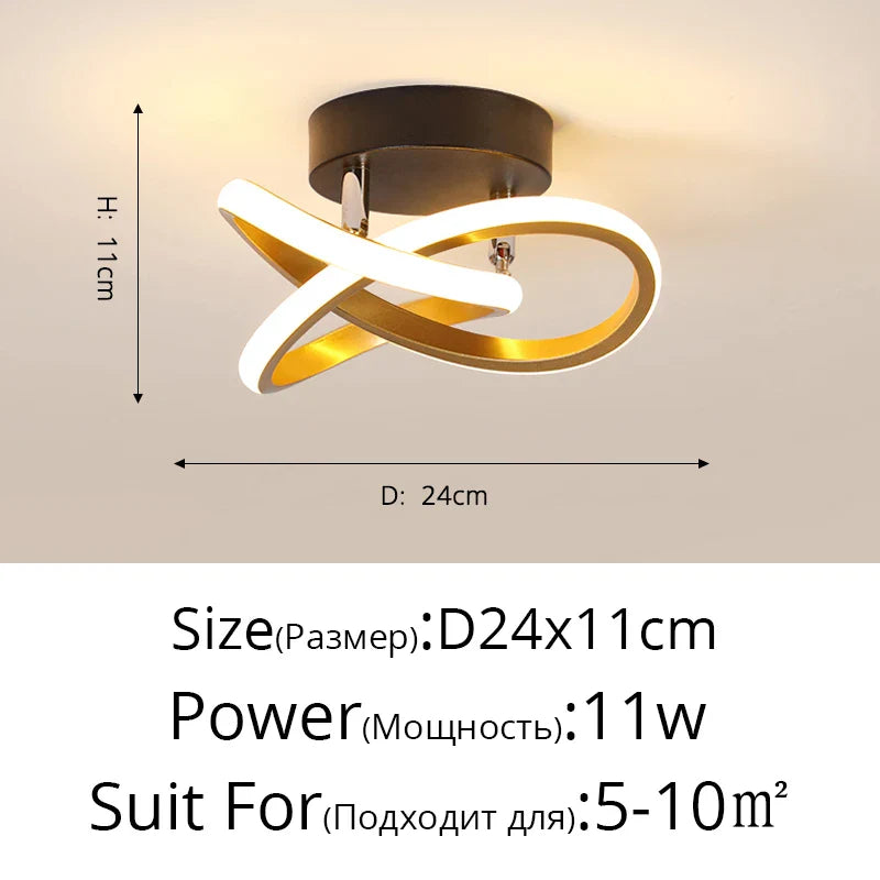 DecorBites™ LED Ceiling Light for Modern Indoor Lighting in Minimalist Style