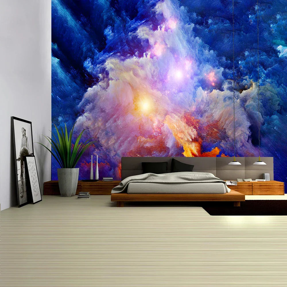 DecorBites™ Galaxy Psychedelic Space Tapestry Hanging for High-Quality Boho Decor