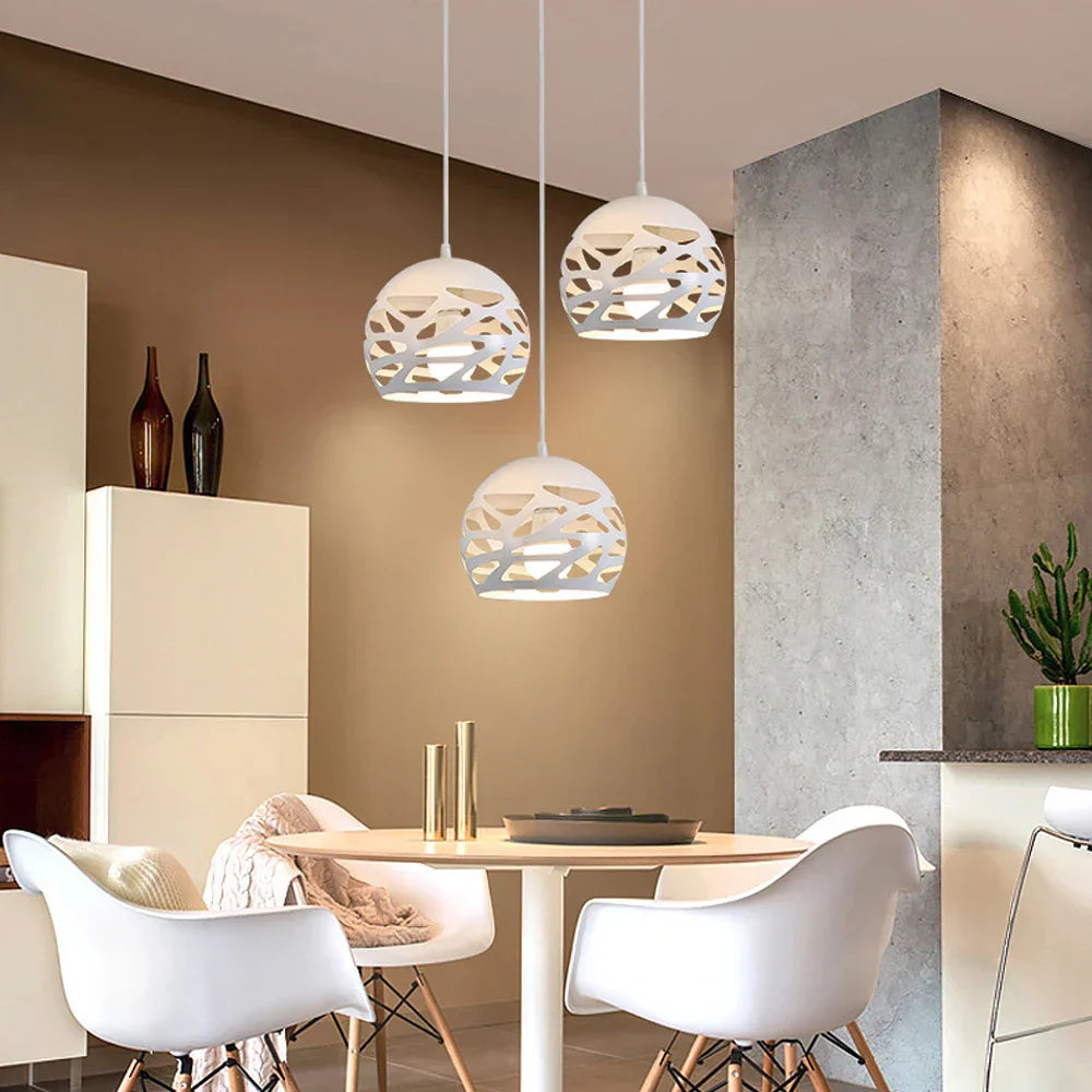 DecorBites™ Industrial Pendant Lights: Modern LED Hanging Lamps for Home Living Room Kitchen Decor