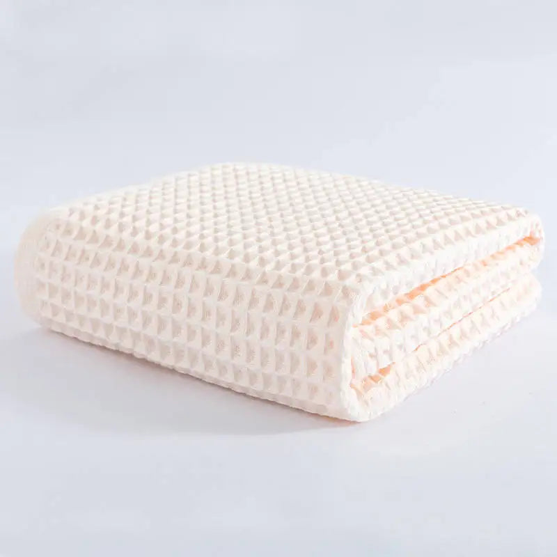 DecorBites™ Cotton Waffle Bath Towel - 70*140, Unisex