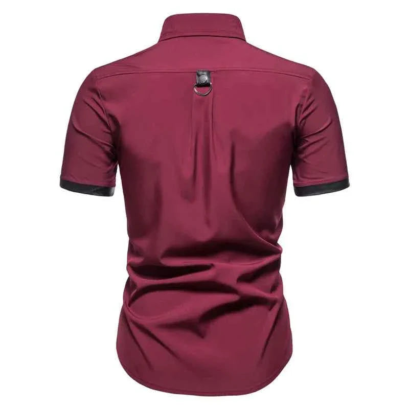 Men's Summer Goth Style Rivet Tee
