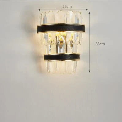 DecorBites™ Gold Stainless Steel Crystal Chandelier for Dinning Room