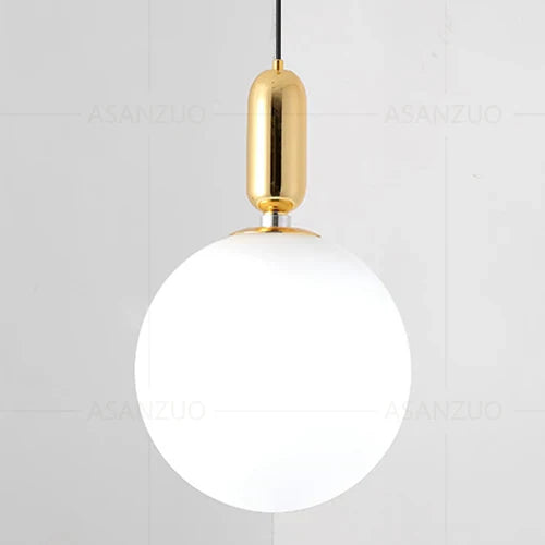 DecorBites™ Glass Ball LED Bedside Pendant Lamp