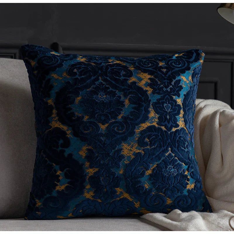 DecorBites™ Damask Cut Velvet Baroque Style Cushion Covers 45x45cm