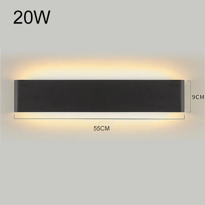 DecorBites™ LED Aluminum Mirror Light Wall Lamp for Corridor, Bedside, Bathroom - Nordic Modern Design