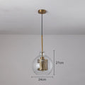 DecorBites™ Gold Mesh Glass Ball Pendant Light Industrial Kitchen Fixture