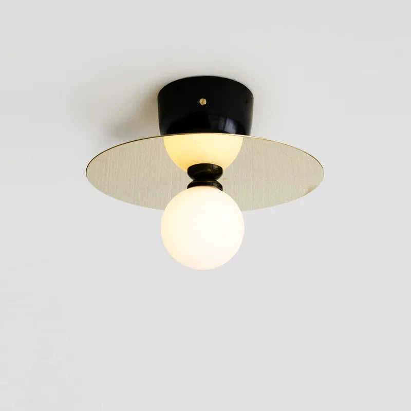 DecorBites™ Golden Glass Ball Wall Sconce Light Fixture for Modern Home Lighting