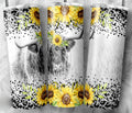 Highland Cow 20 oz Skinny Tumbler