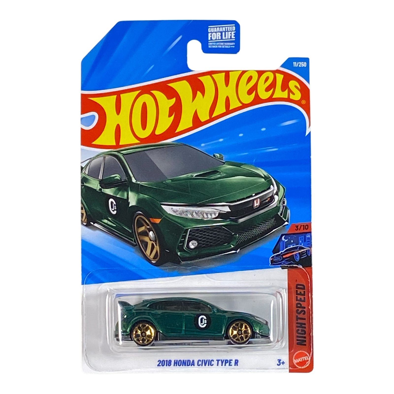 Hot Wheels 2018 Honda Civic Type R | Nightspeed Series 3/10