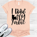 I Love My Yorkie Graphic Tee