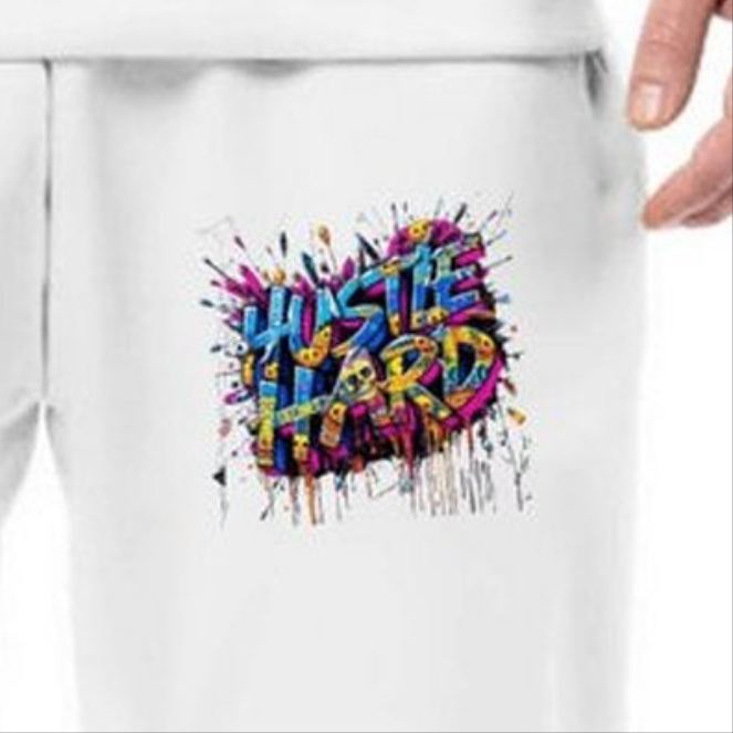 Joggers for Men Crown Co.👑 "Hustle Hard" Streetwear Comfortable Joggers