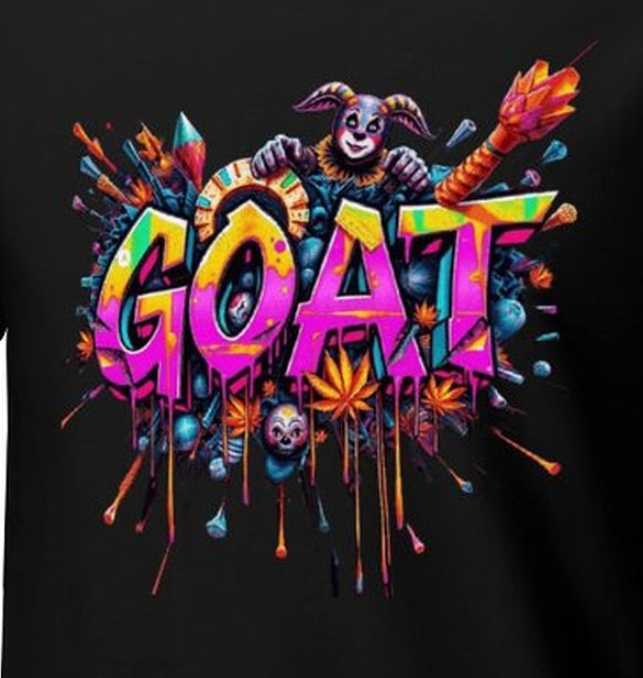 MUNSIEUR Mardi Gras Tee for Men – "GOAT" Elite Legacy Streetwear