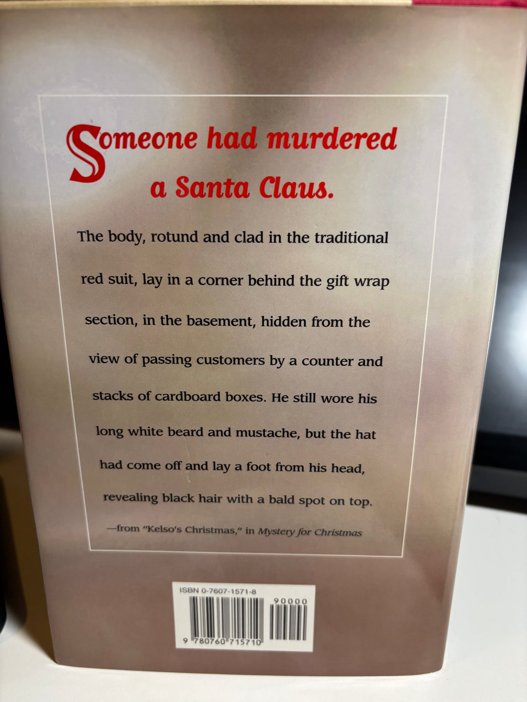 Mystery for Christmas edited by Cynthia Manson