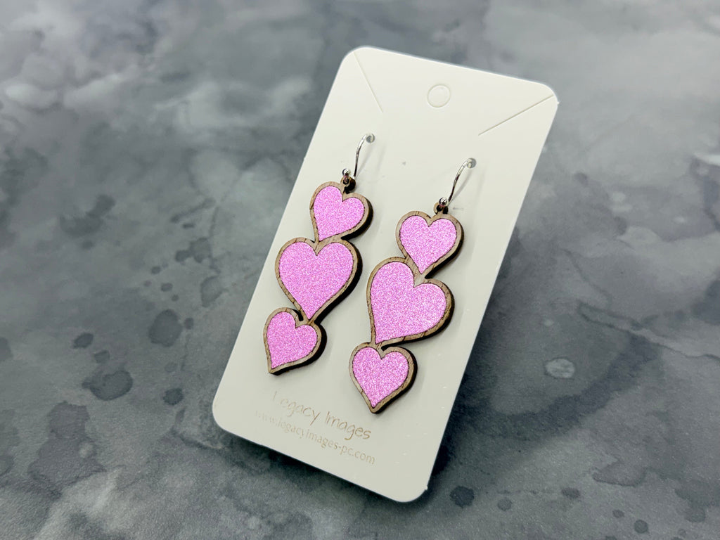Heart Earrings - Dangles
