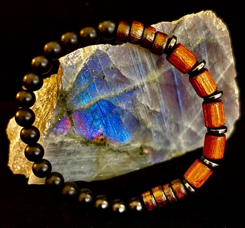 Stack & Go Bracelet Set – Lightweight Wood, Lava & Stone (5 styles for small to medium wrists)