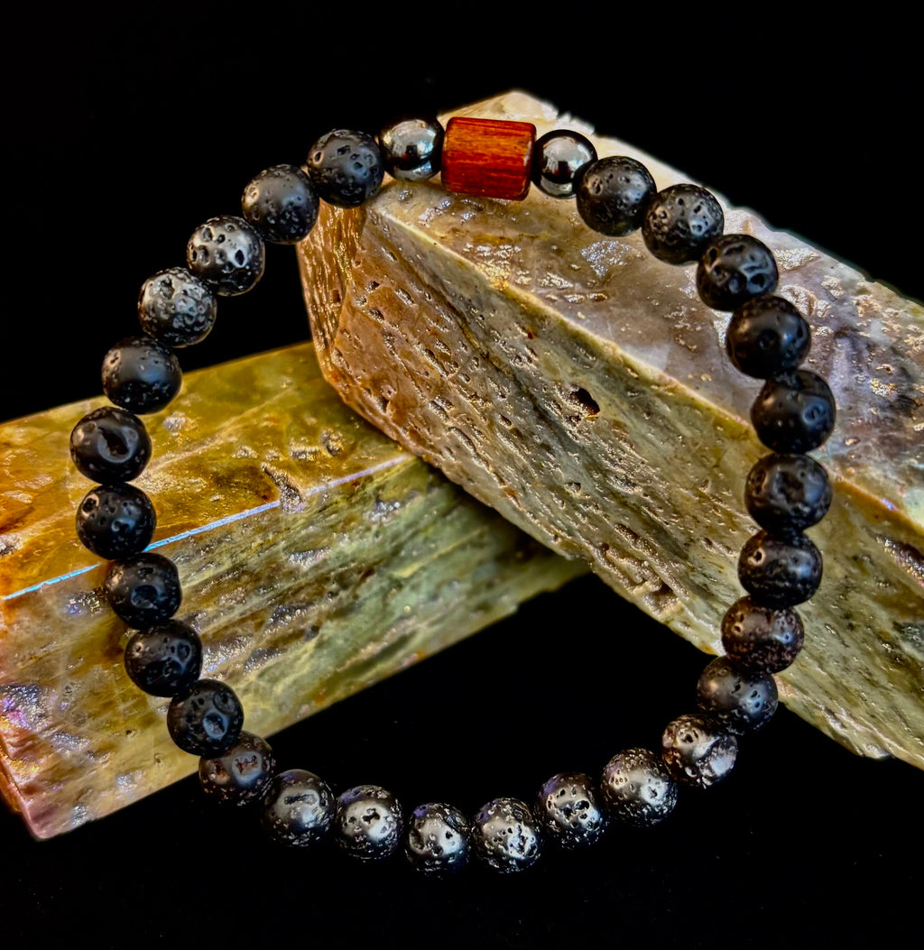 Stack & Go Bracelet Set – Lightweight Wood, Lava & Stone (5 styles for small to medium wrists)