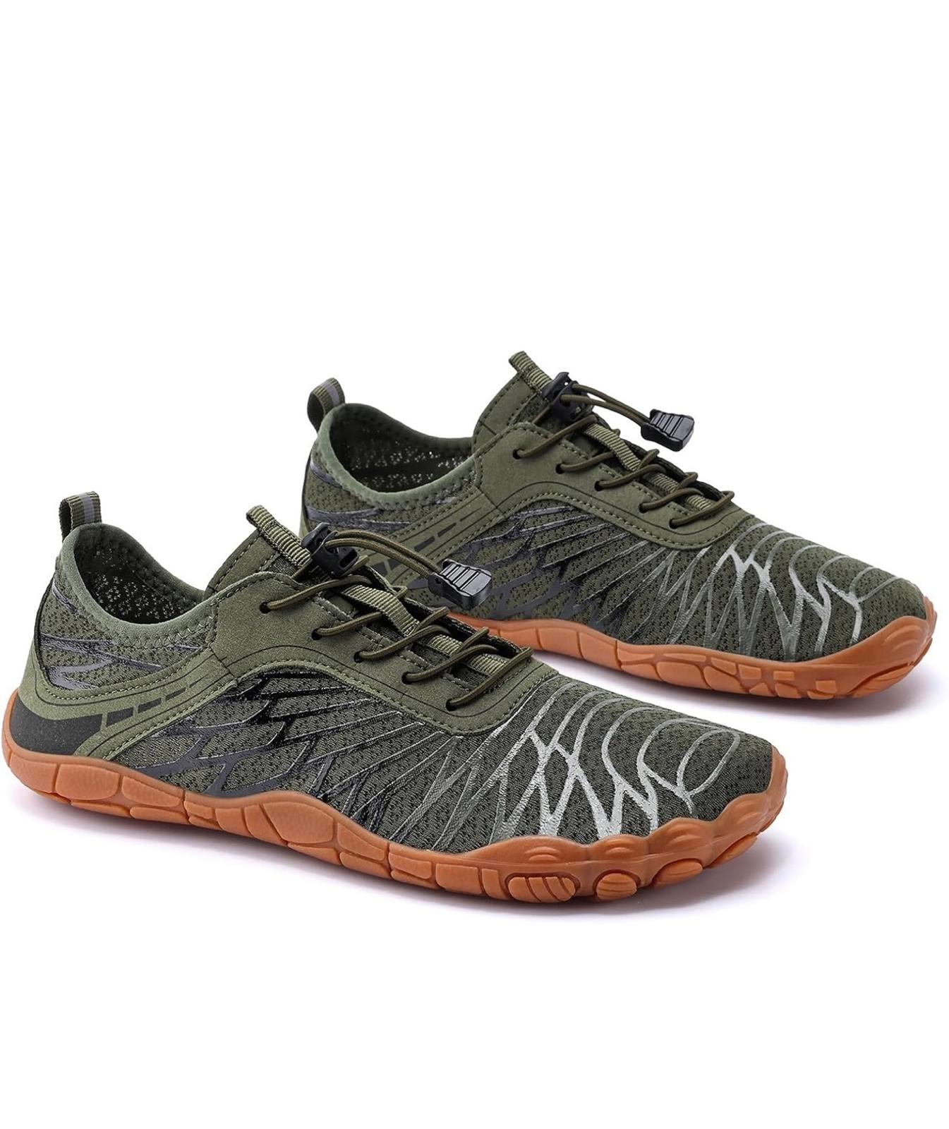 Men's Barefoot Trail Shoes Olive Green- (Men Sz 11)