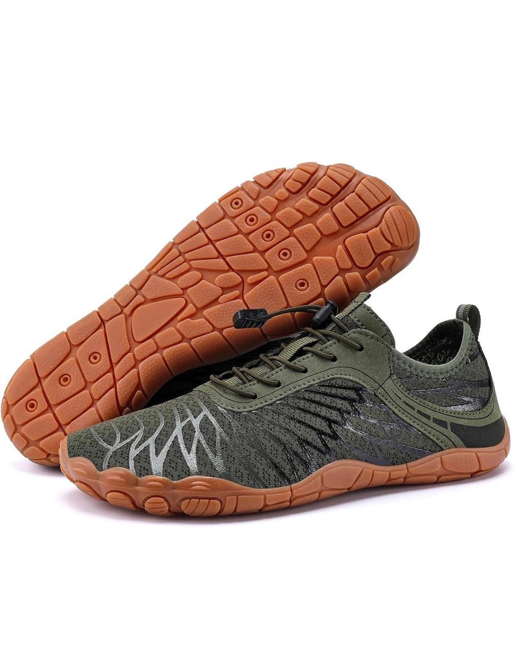 Men's Barefoot Trail Shoes Olive Green- (Men Sz 11)