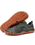 Men's Barefoot Trail Shoes Olive Green- (Men Sz 8)