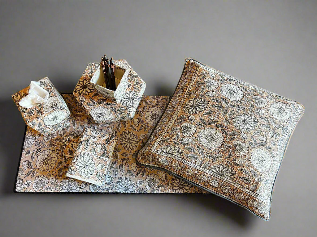 Terracotta Petal: Office-in-a-Box Decor Set