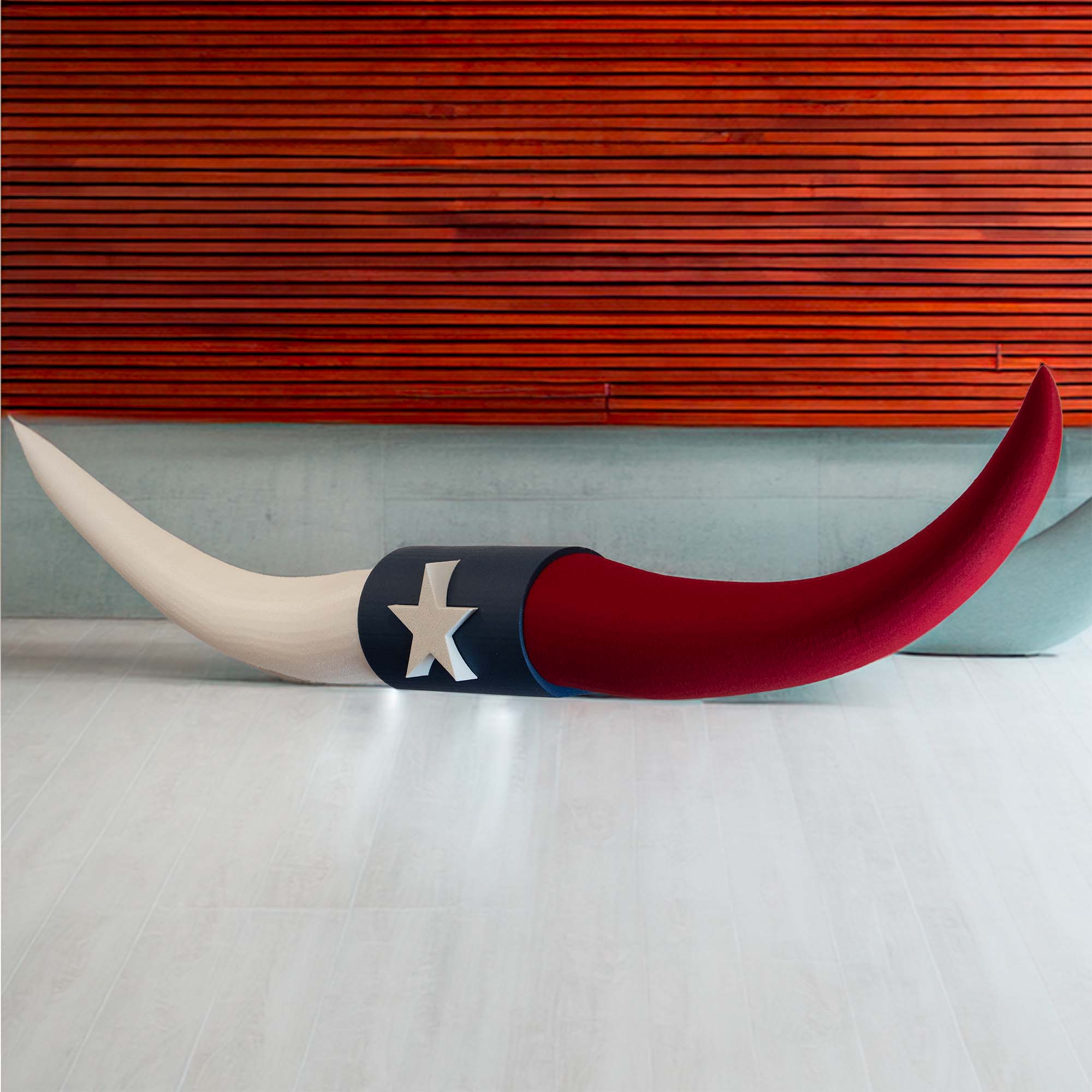 ADG42 Texas Flag Faux Steer Horns Decor