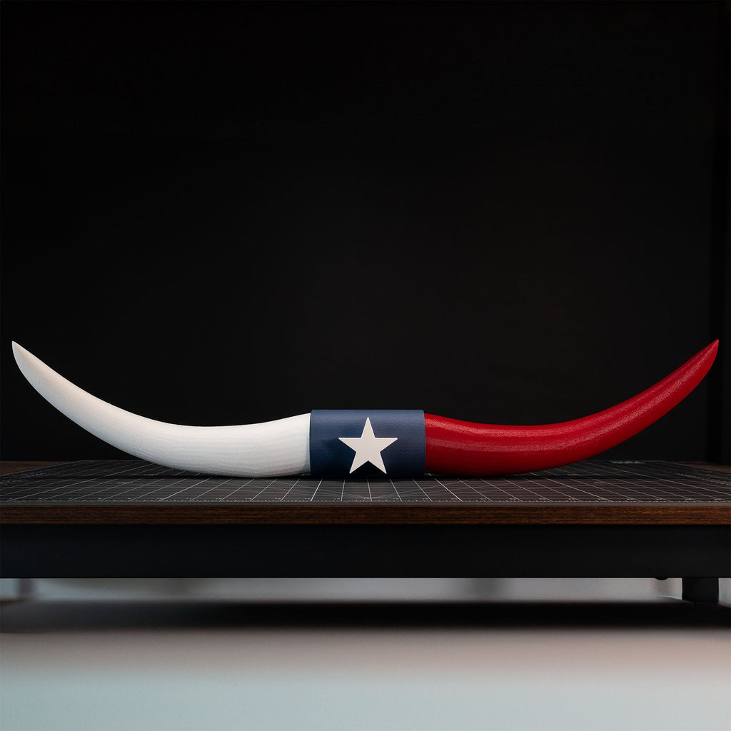 ADG42 Texas Flag Faux Steer Horns Decor