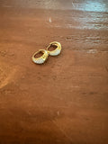 waterproof cz huggie earrings