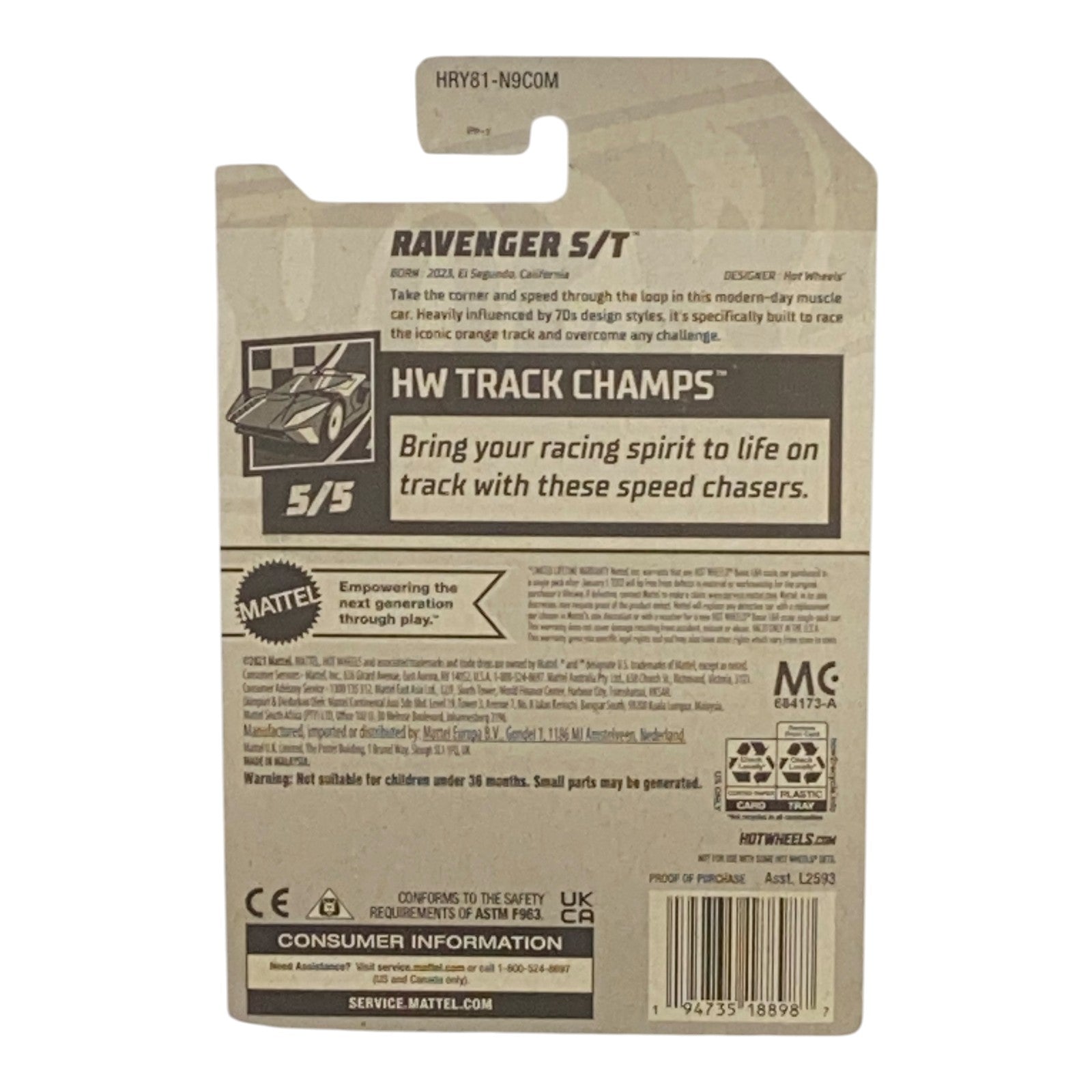 Hot Wheels Ravenger S/T | Track Champs Series 5/5