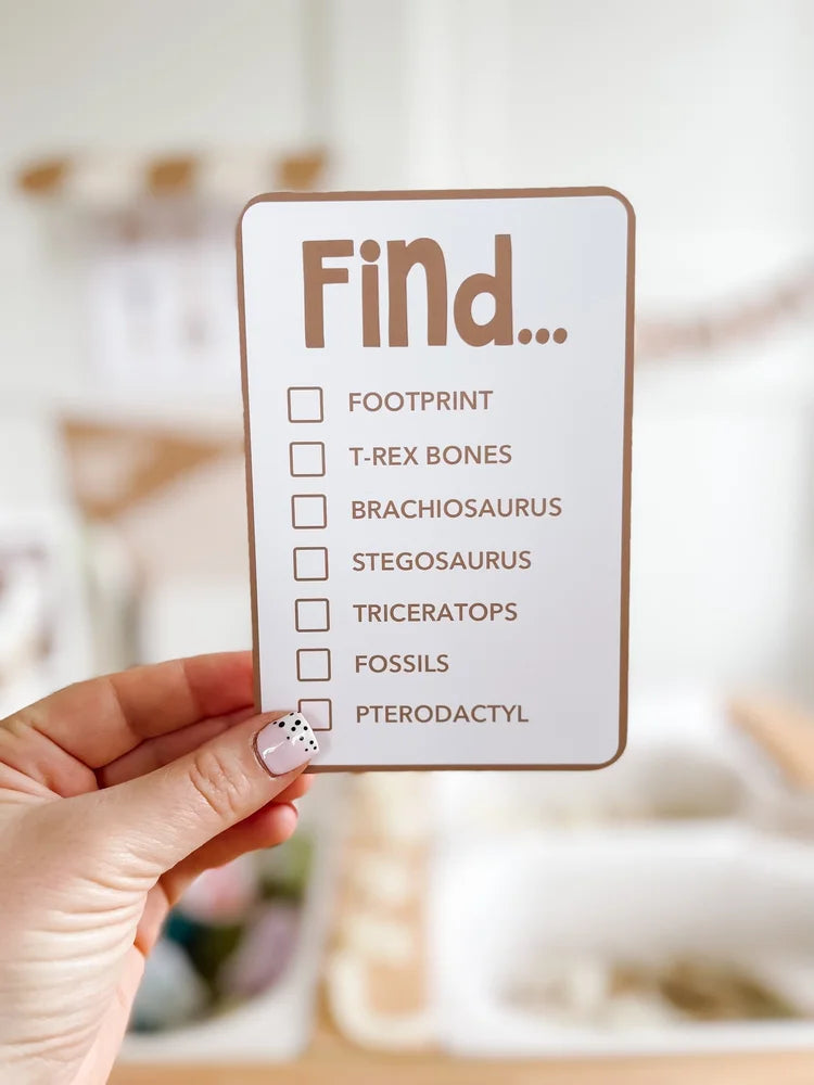 Dinosaur Dig Paleontologist Printable Dramatic Play Kit