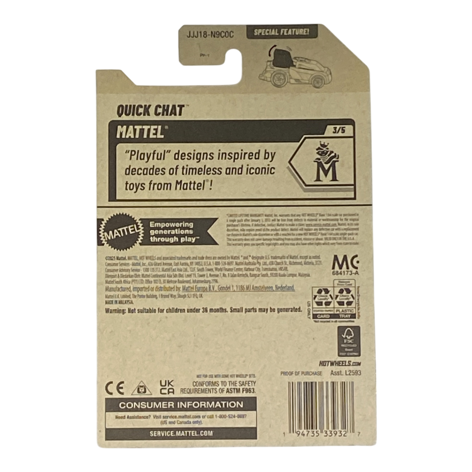 Hot Wheels Quick Chat | Mattel Series 3/5