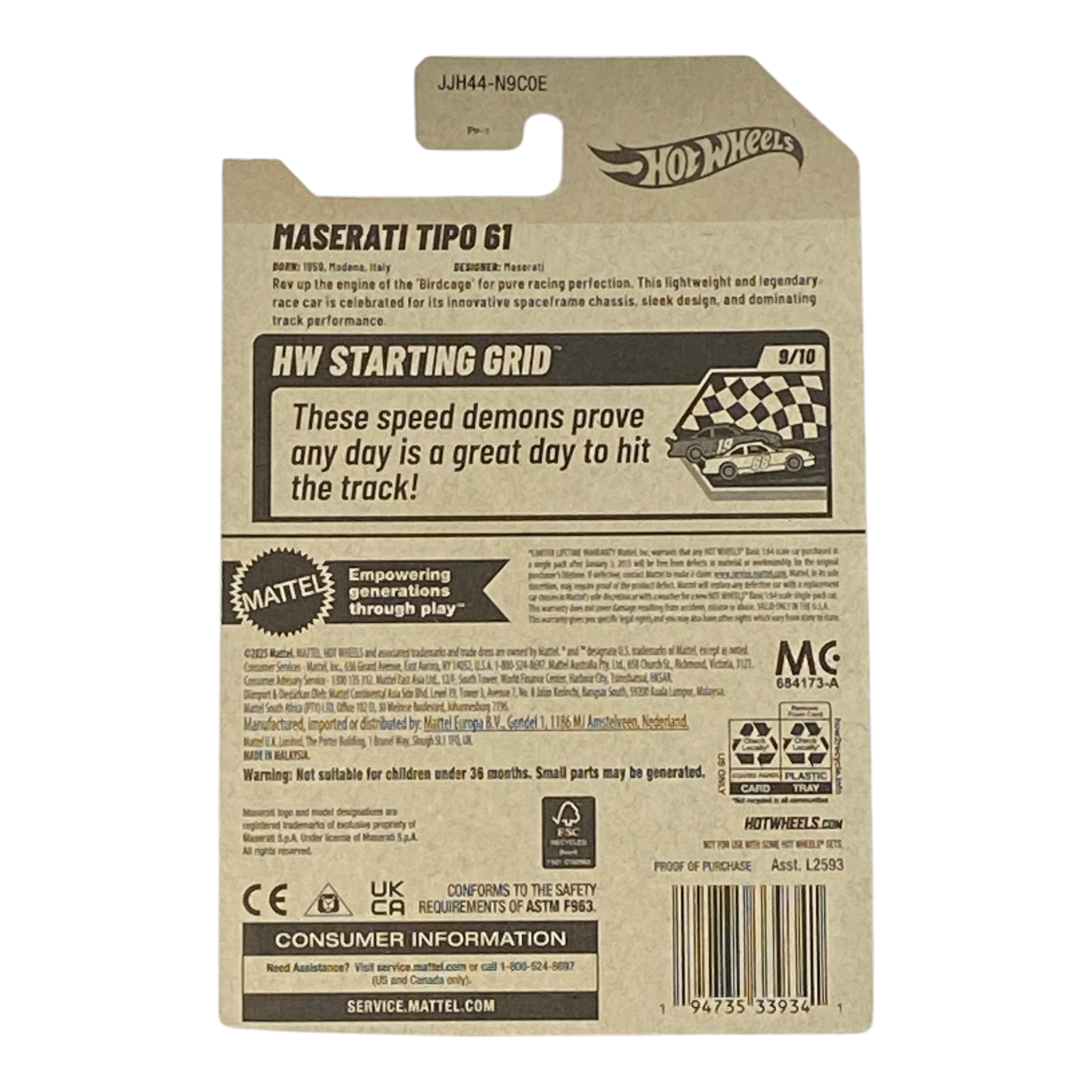 Hot Wheels Maserati Tipo 61 | Starting Grid Series 9/10