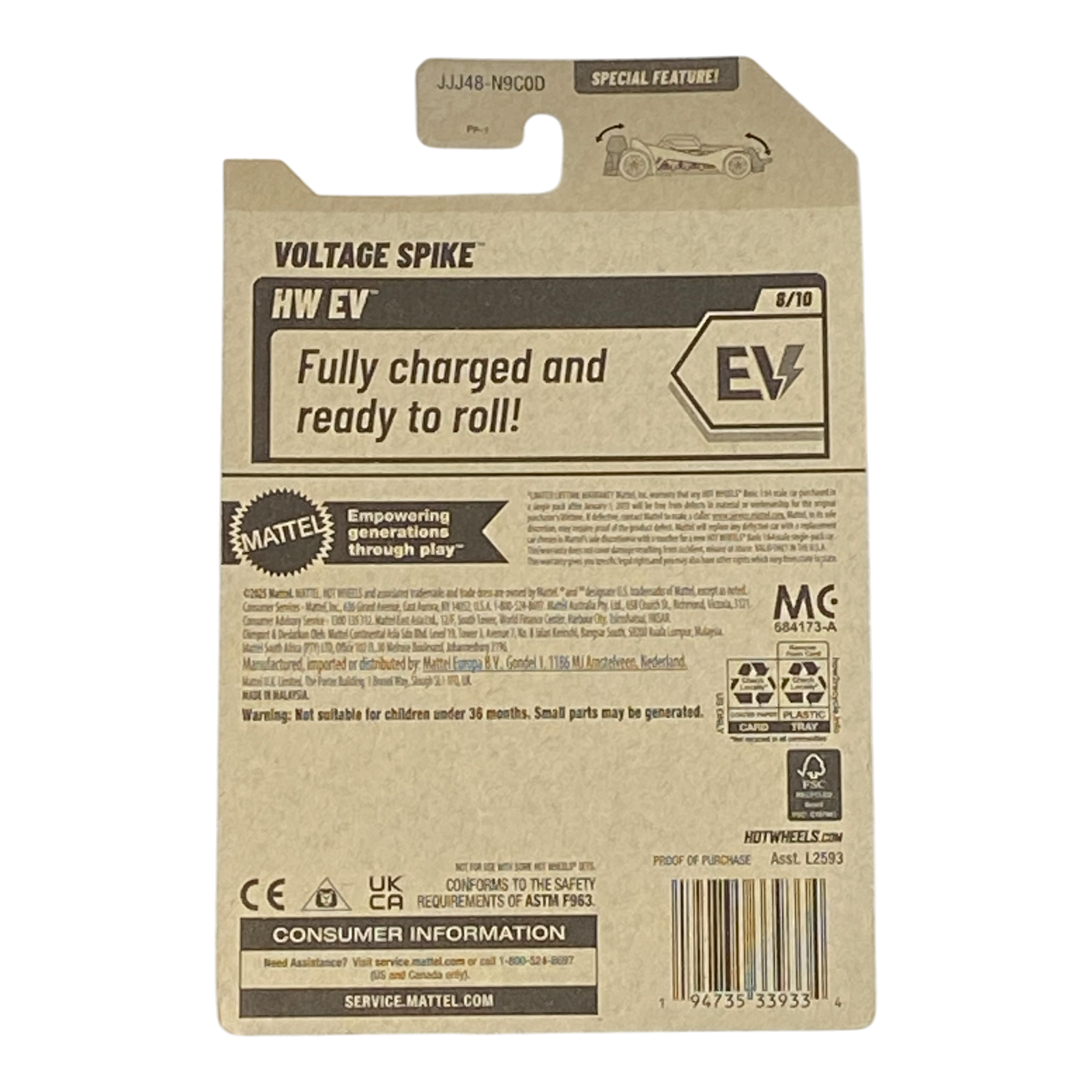 Hot Wheels Voltage Spike | EV Series 8/10