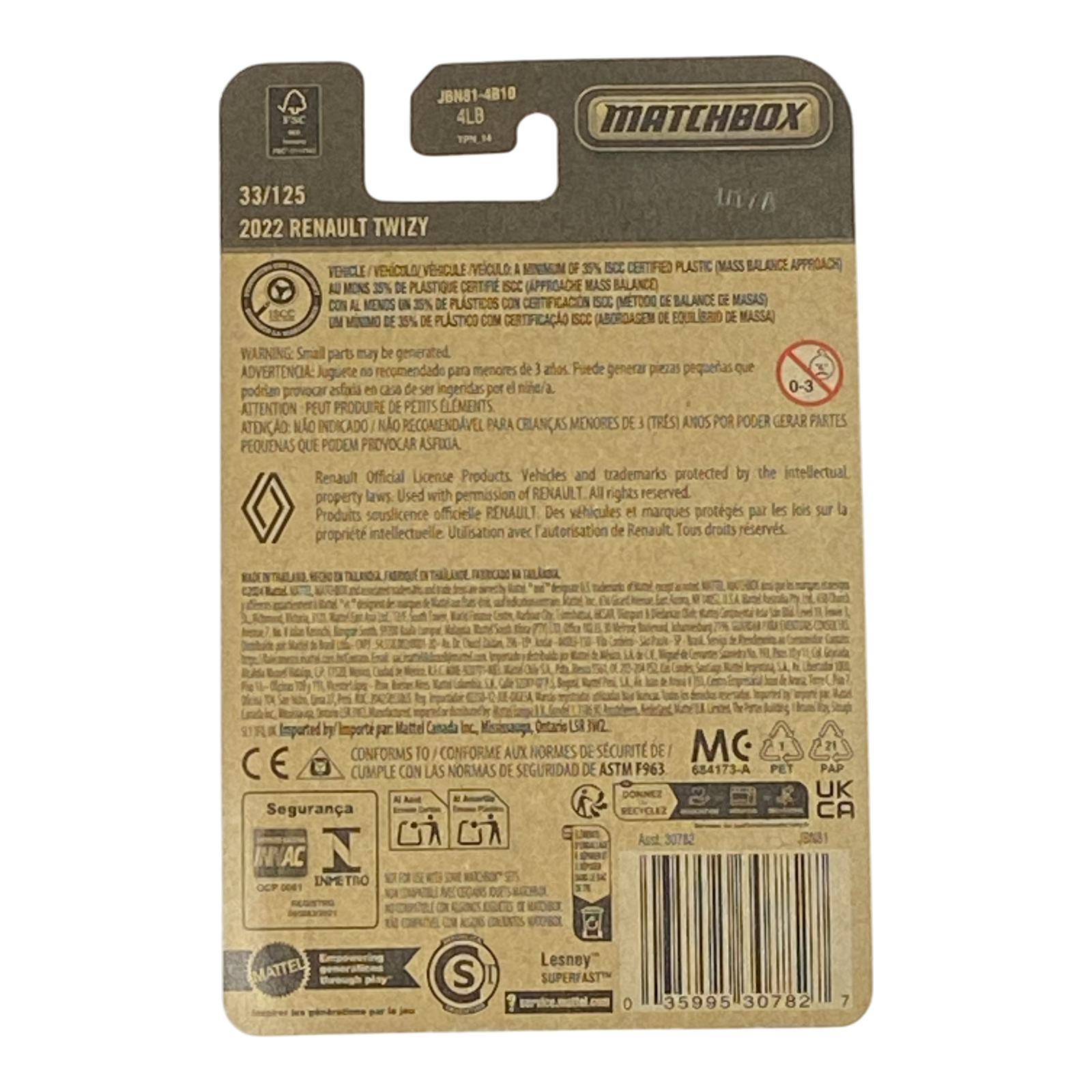 Matchbox 2022 Renault Twizy | 2026 Matchbox Series 33/125