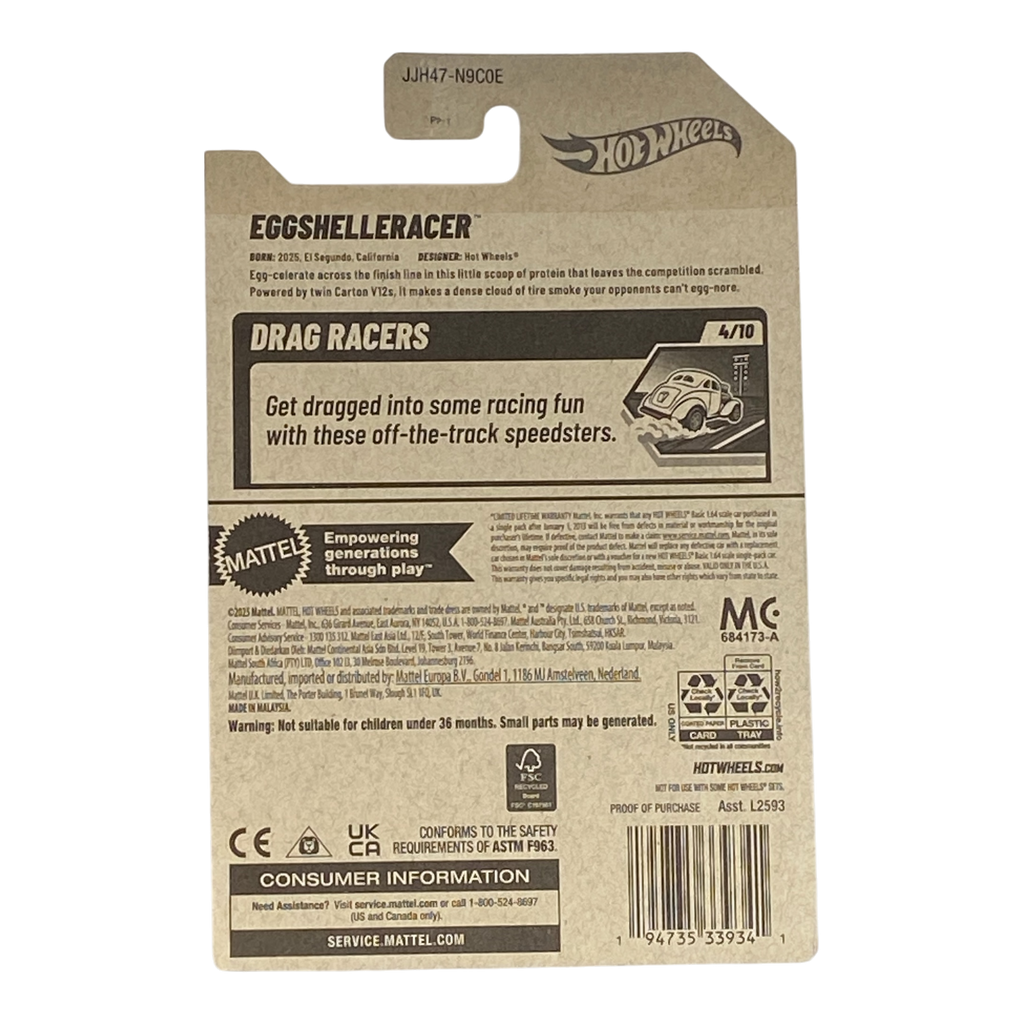 Hot Wheels EggShelleRacer | Drag Racers Series 4/10