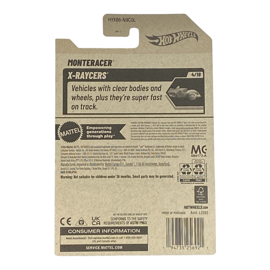 Hot Wheels Monteracer | X-Raycers Series 4/10