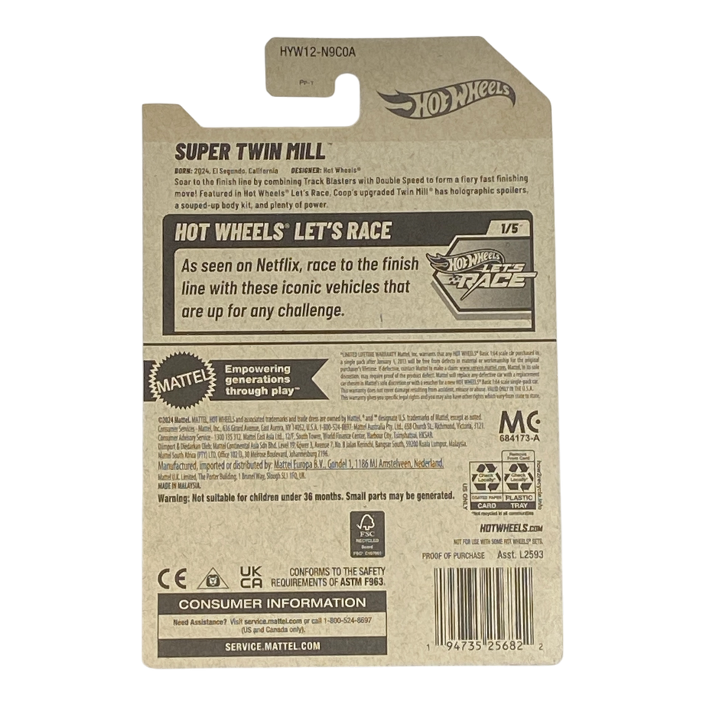 Hot Wheels Super Twin Mill | Let's Race Series 1/5