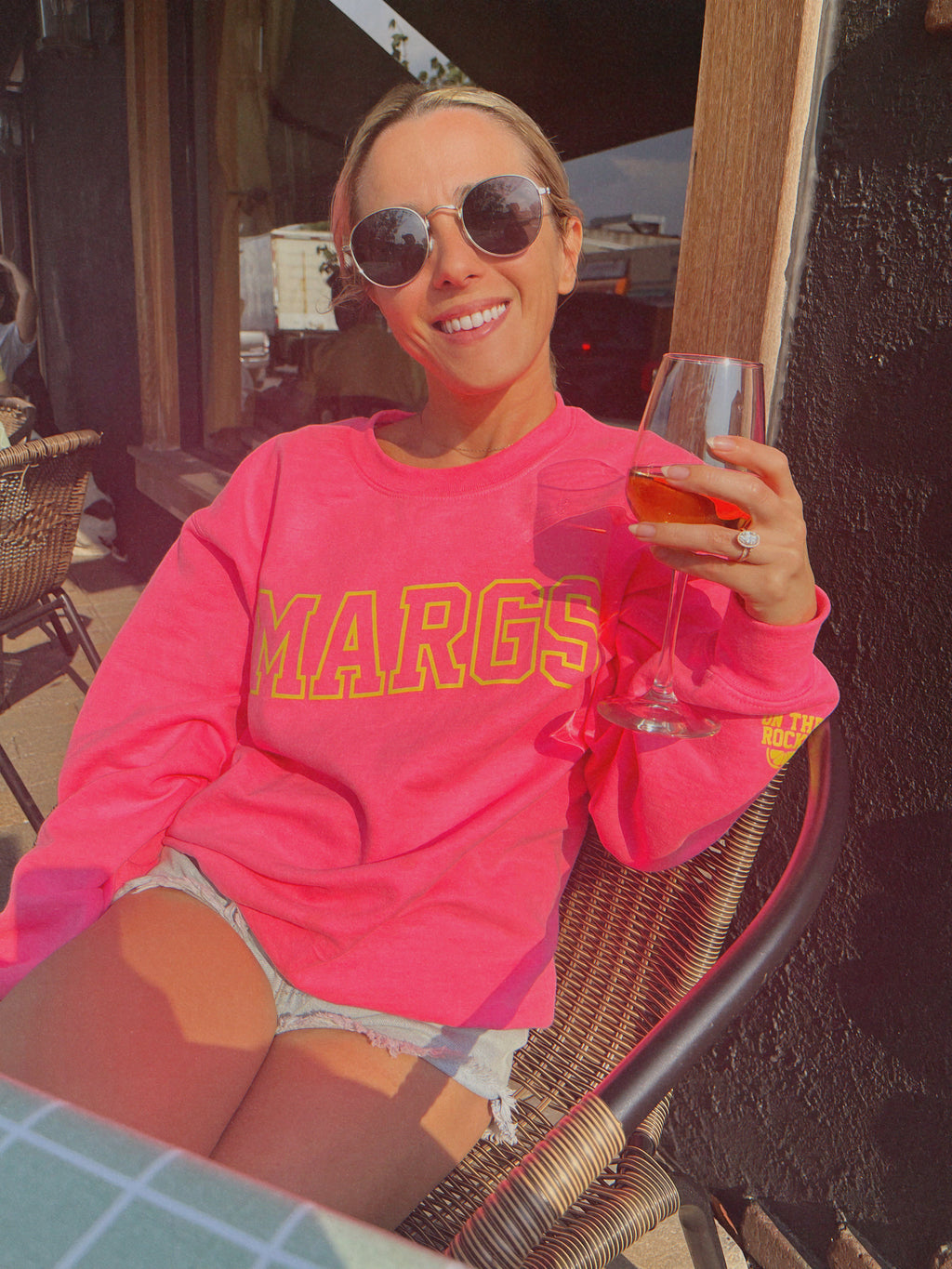 MARGS ♡ pink printed sweatshirt ♡ select your cuff