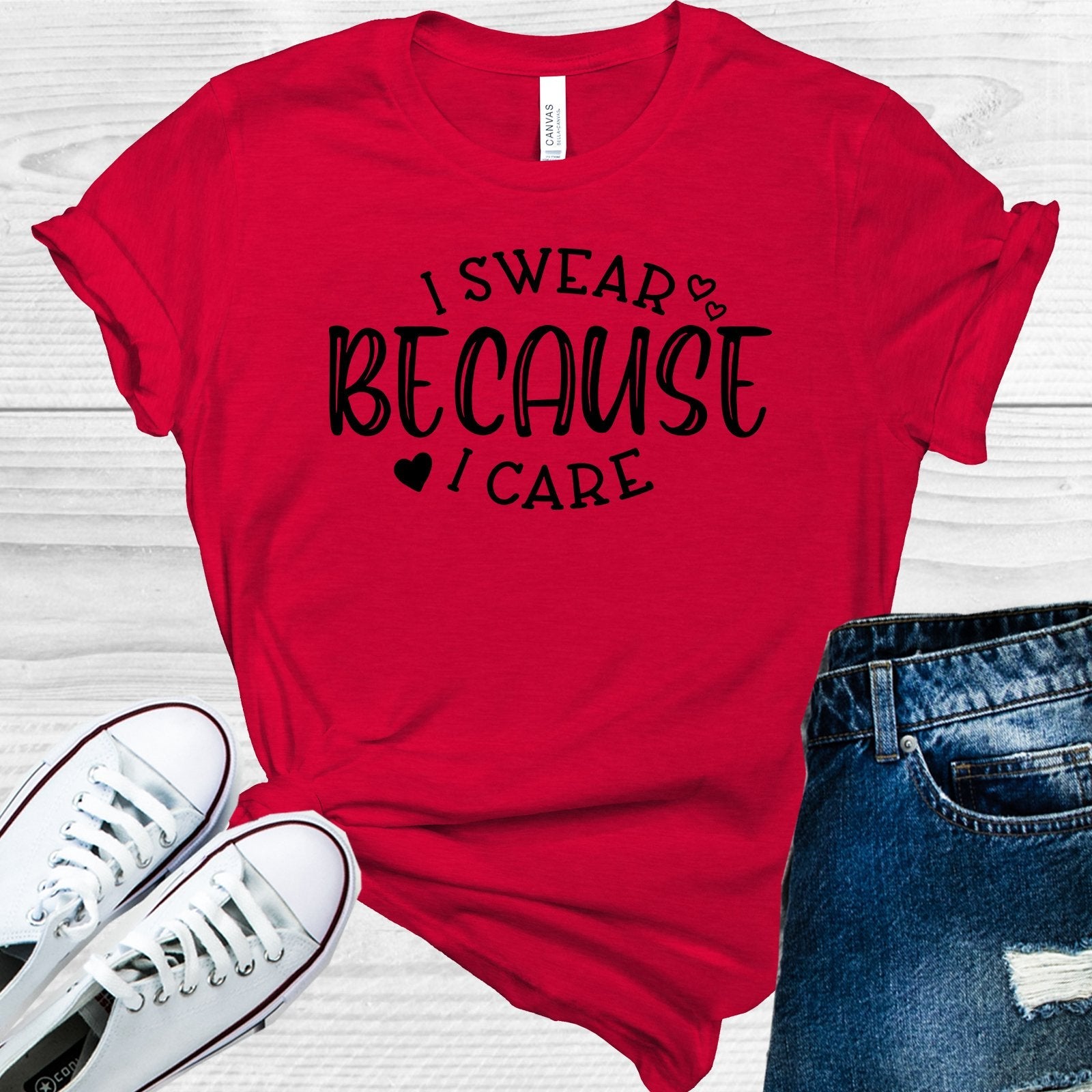 I Swear Because I Care Graphic Tee