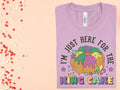 I'm Just Here for the King Cake Graphic Tee