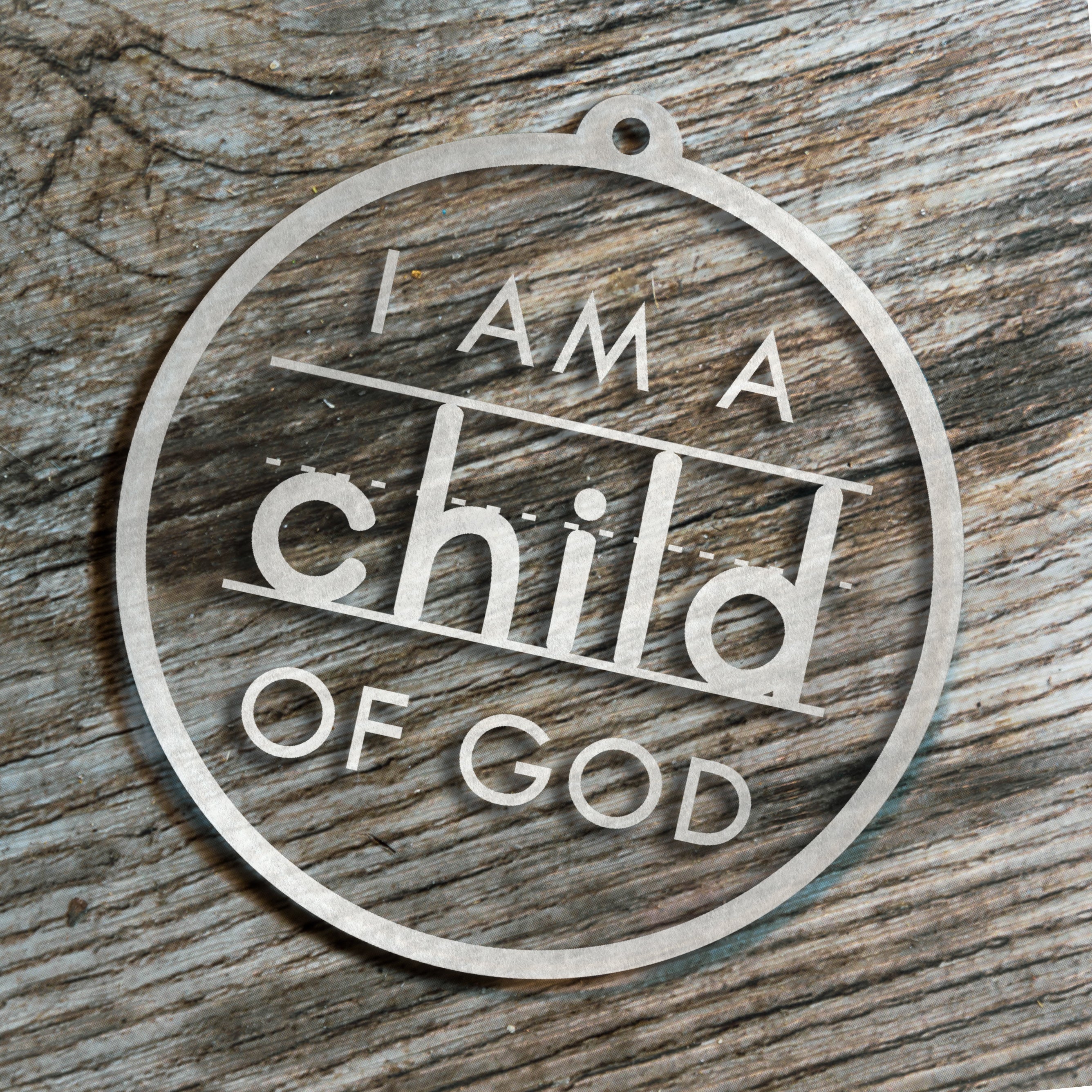 Set of I am a Child of God Ornaments