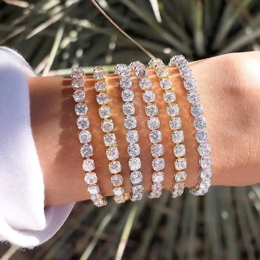 Iced Out Tennis Bracelet Collection